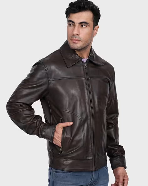 Premium Black Leather Jacket for Men – Classic Biker Style
