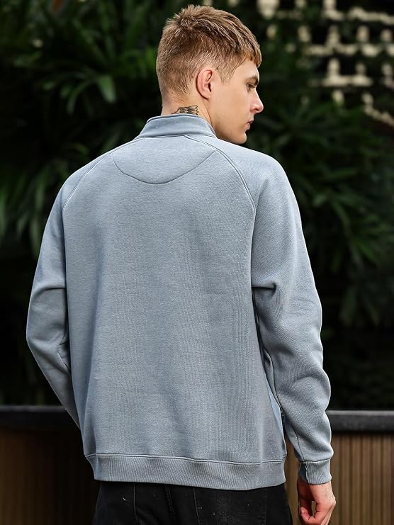 Mens High Neck Sweatshirt