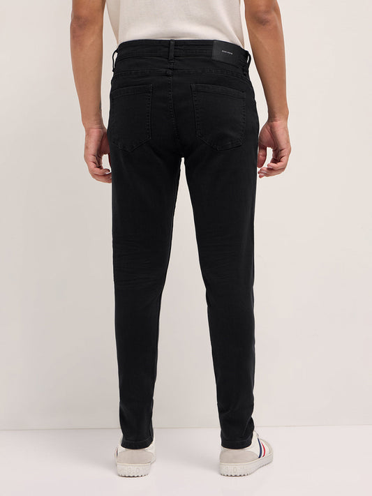 Black Mid-Rise Skinny Fit Jeans