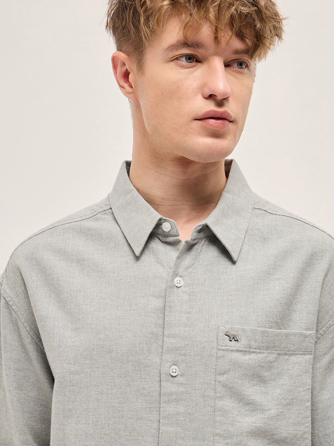 Grey Relax Fit Casual shirt