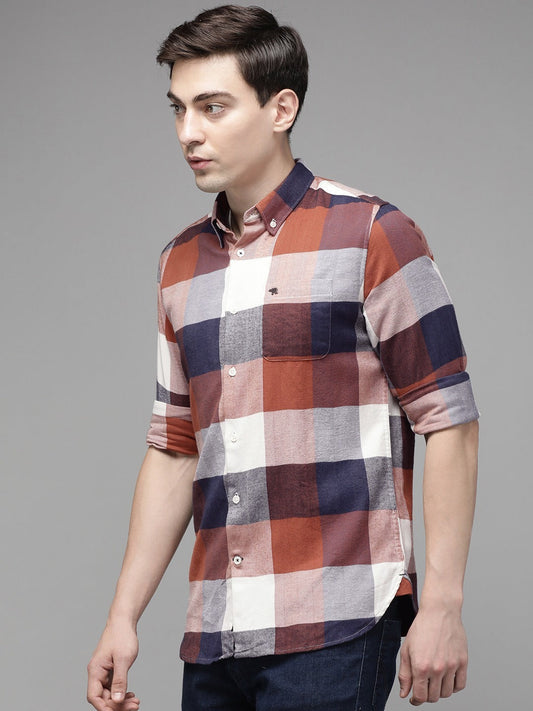 Men's Multi Checked Slim Fit Shirt