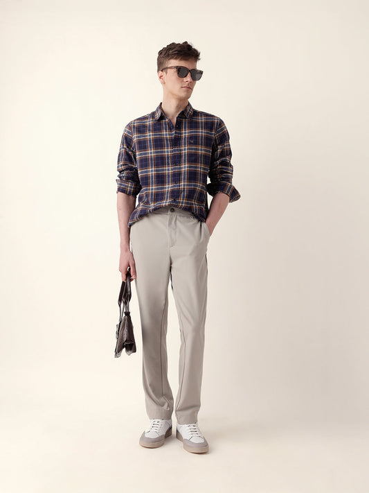 Multicolor Flannel Checked Regular Fit Casual Shirt