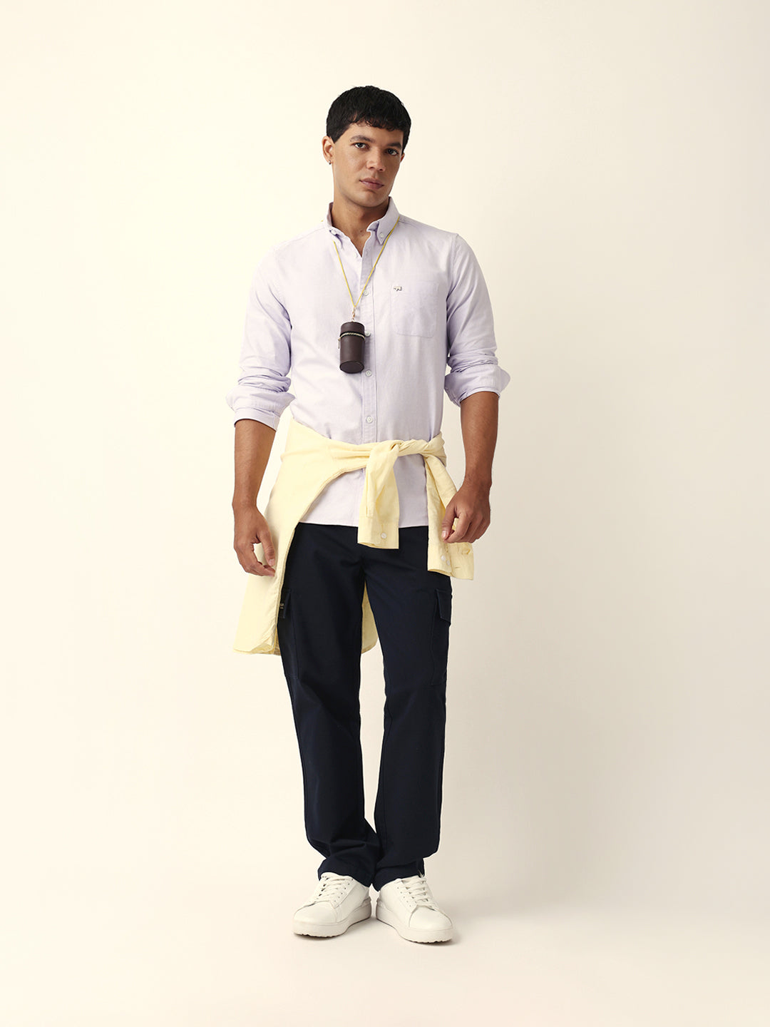 Purple Slim Fit Casual Solid Shirt
