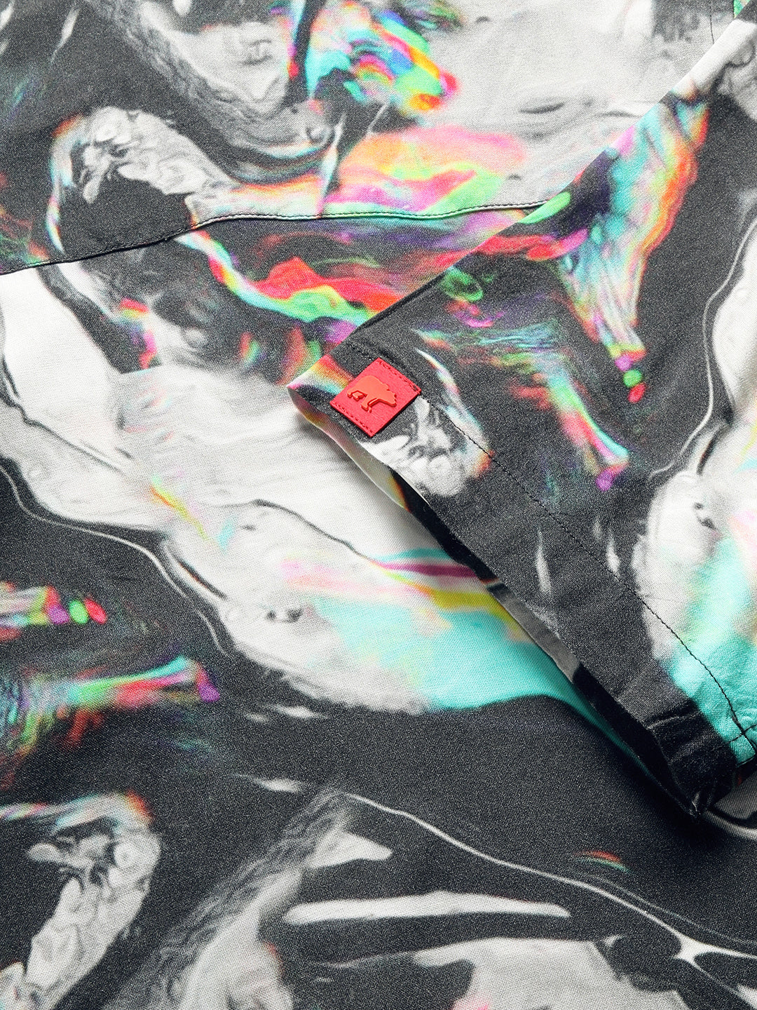 Men's Multi-Coloured Printed Regular Fit Casual Shirt