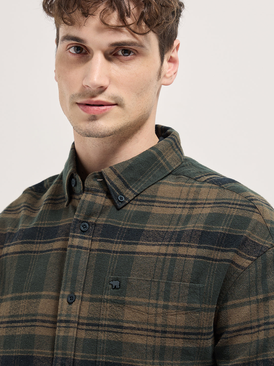 Multi-Color Checkered Relax Fit Flannel Overshirt
