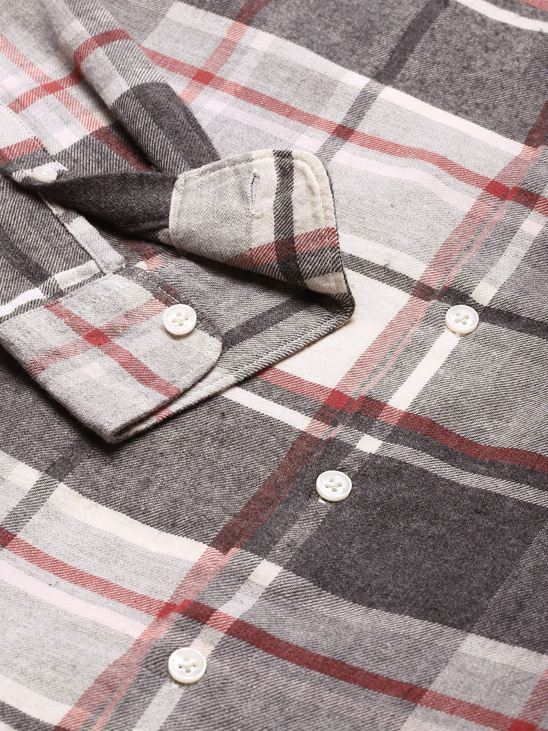 MEN'S GREY FLANNEL CASUAL SHIRT