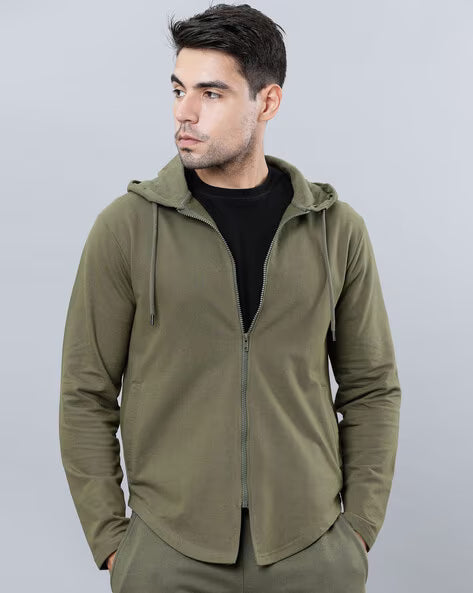 Men Regular Fit Zip-Front sweatshirt