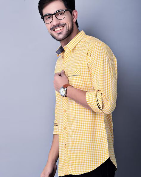 Checked Slim Fit Shirt