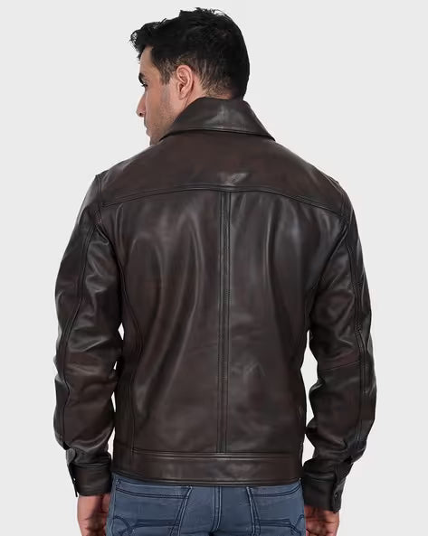 Premium Black Leather Jacket for Men – Classic Biker Style