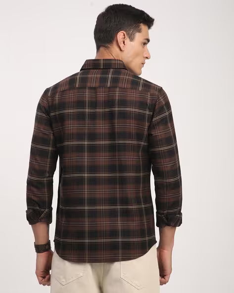 Men's Checked Slim Shirt