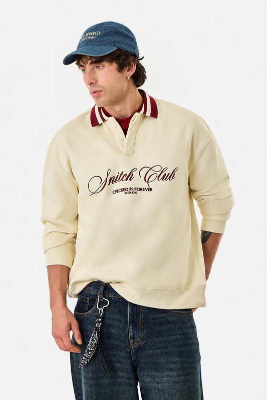 Embroidered Oversized Sweatshirt