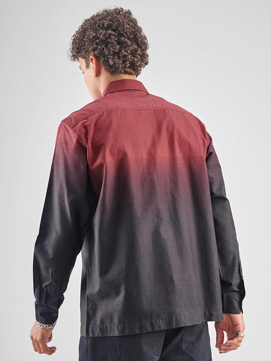 Men  Double Color Shirt