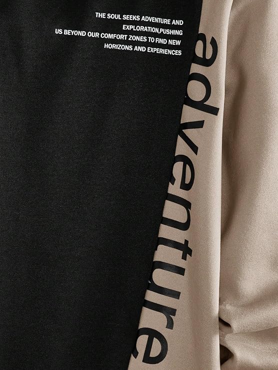 Men’s Colorblock Adventure Print Sweatshirt