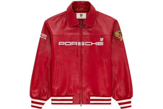 Premium Red Racing Leather Jacket – Motorsport Style