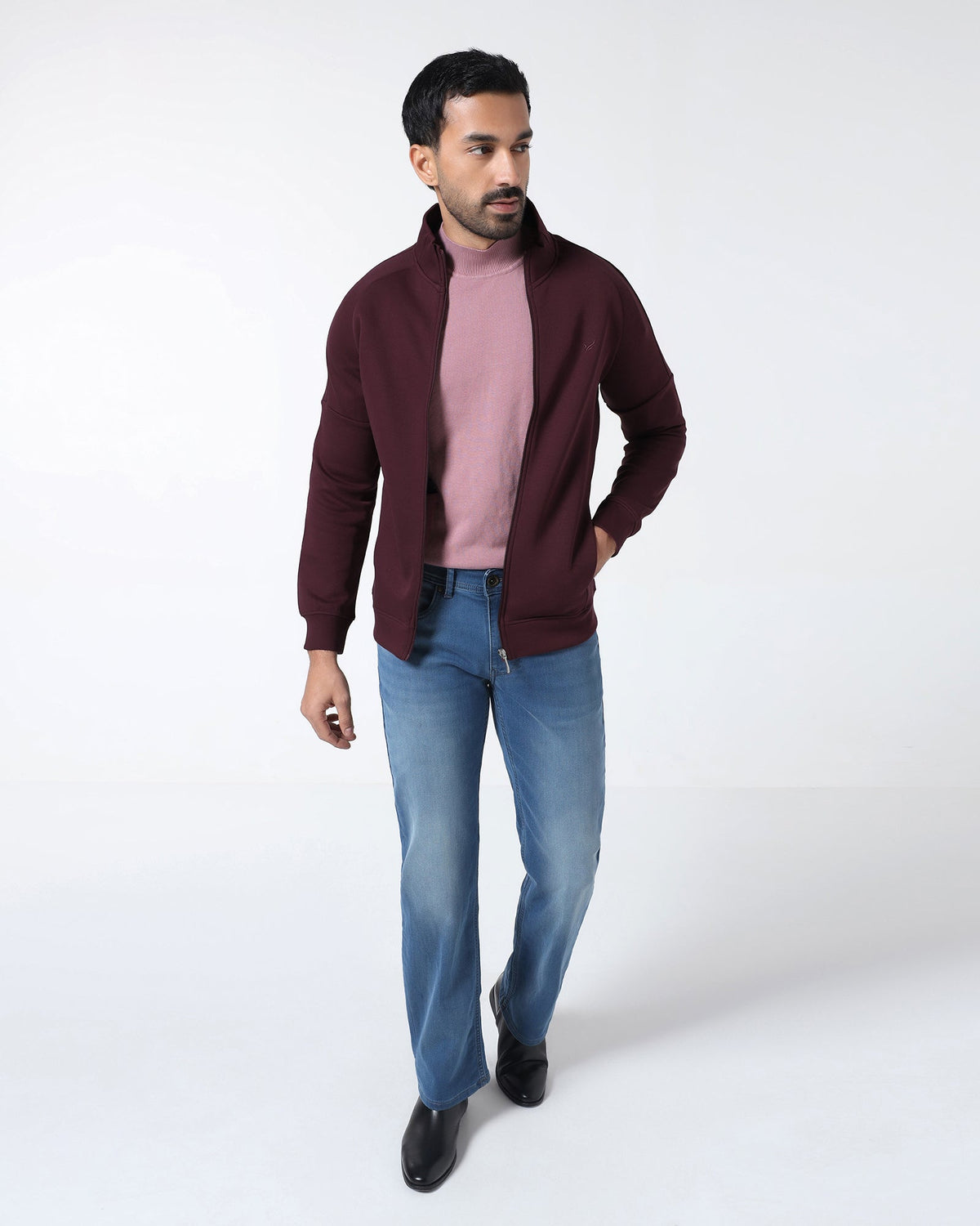 Cherry Lacquer Solid Sweatshirt - Decy