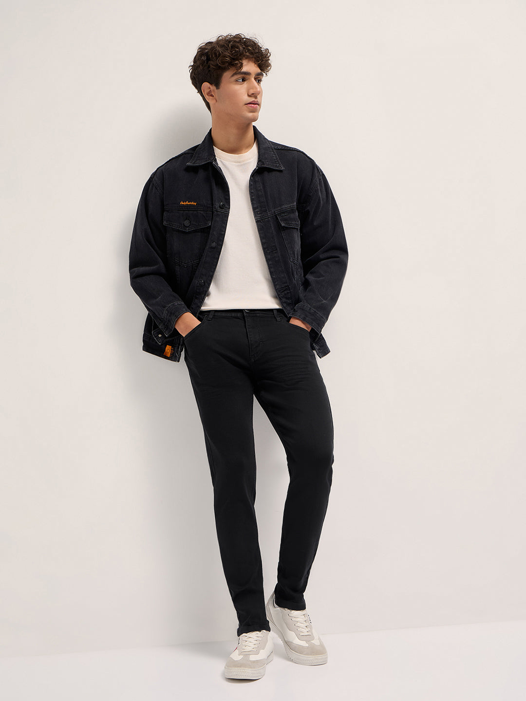 Black Mid-Rise Skinny Fit Jeans