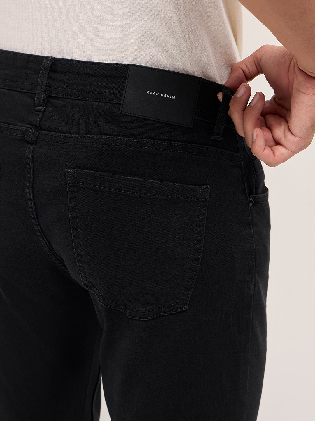 Black Mid-Rise Skinny Fit Jeans