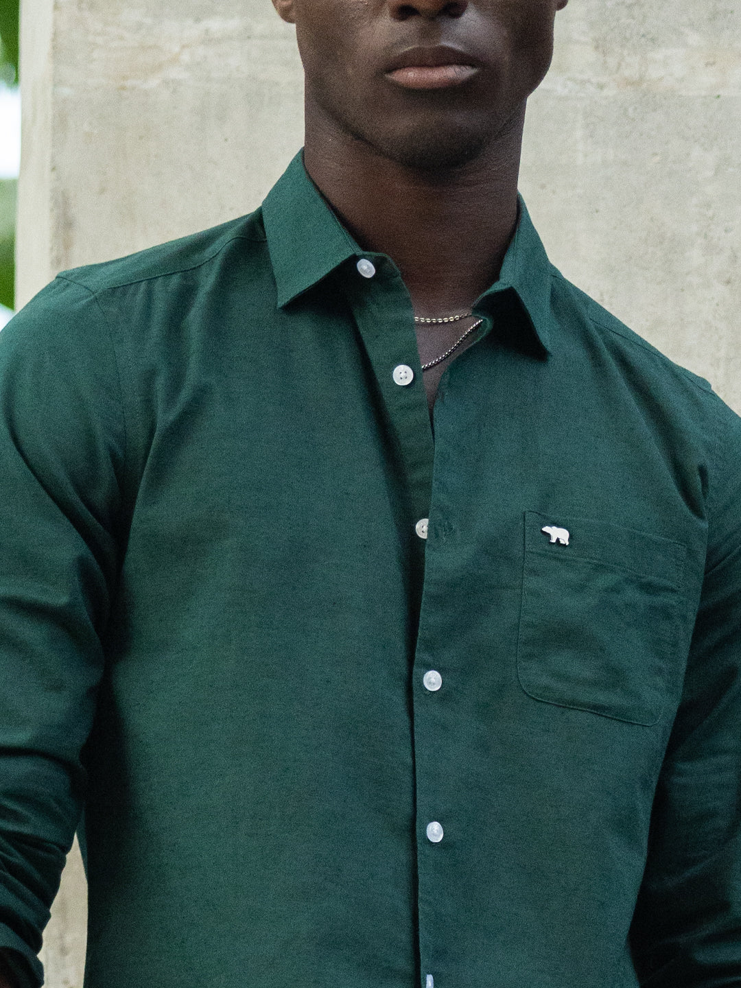 Green Cotton Linen Slim Fit Solid Casual Shirt
