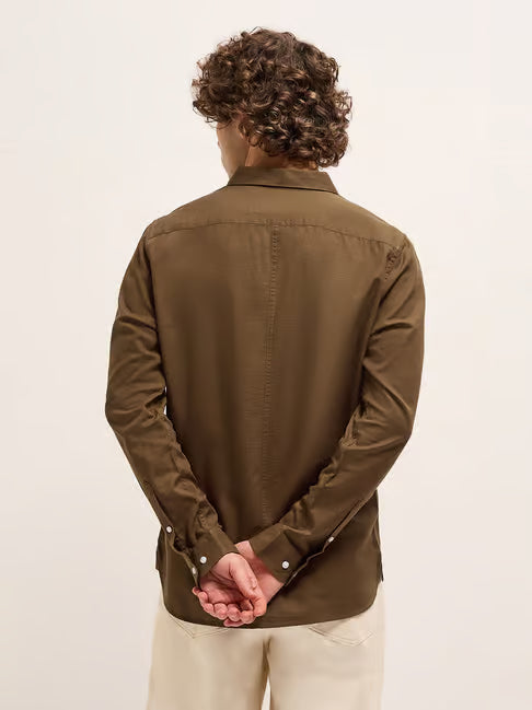 Full Sleeve Button-Down Plaid Shirt