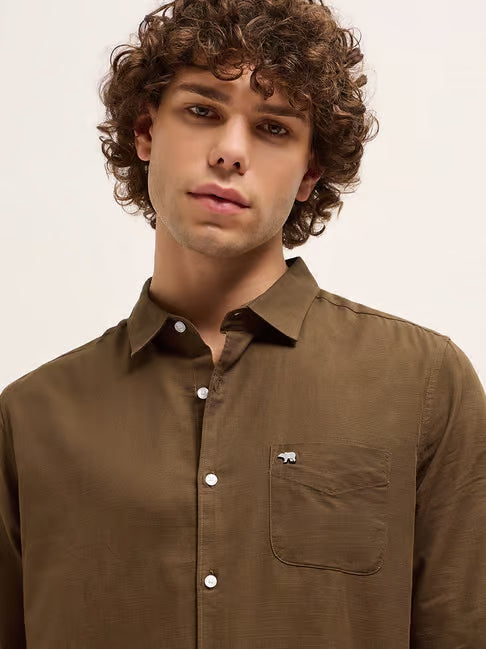 Full Sleeve Button-Down Plaid Shirt