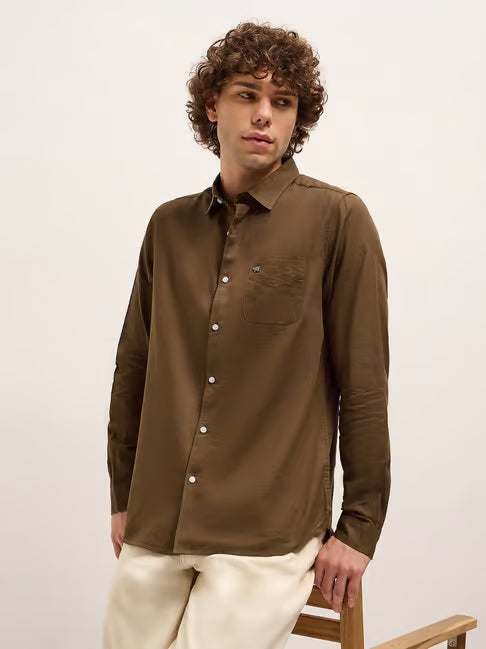 Full Sleeve Button-Down Plaid Shirt