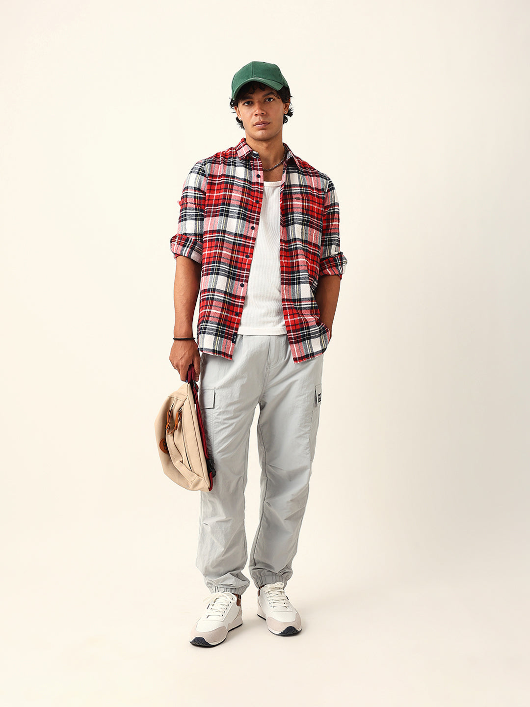 Multicolor Flannel Check Slim Fit Casual Shirt