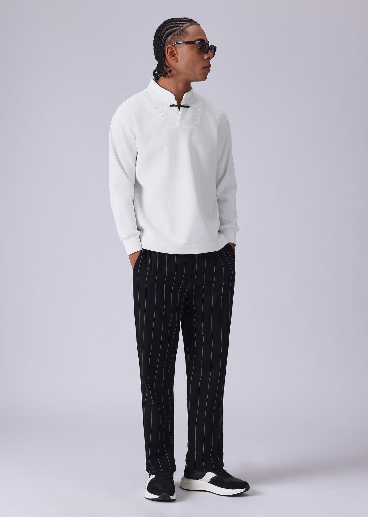 Solid White Sweatshirt