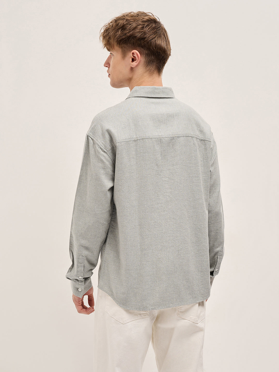 Grey Relax Fit Casual shirt