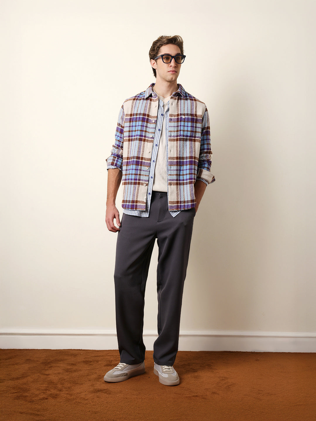 Multicolor Regular Fit Checked Flannel Casual Shirt