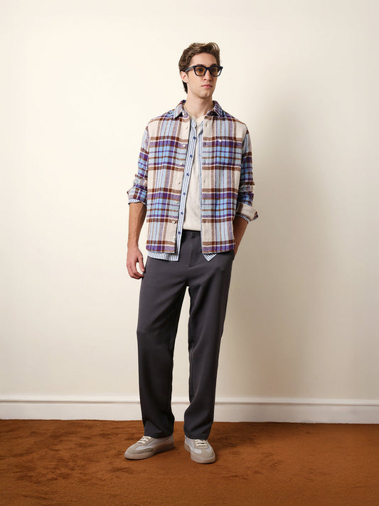 Multicolor Regular Fit Checked Flannel Casual Shirt