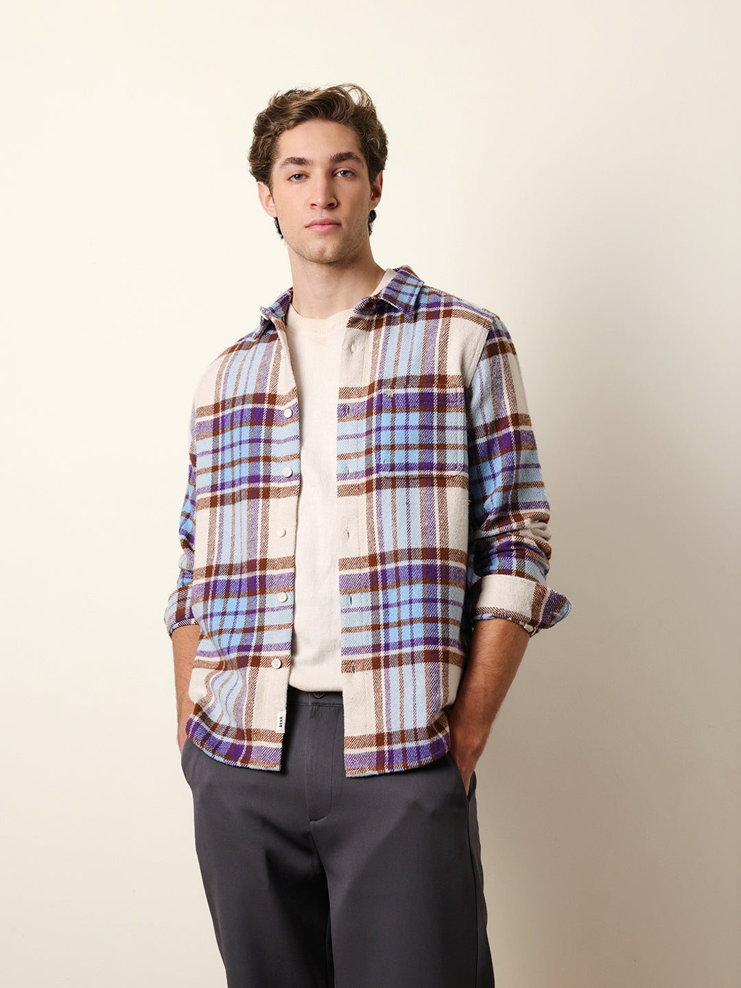 Multicolor Regular Fit Checked Flannel Casual Shirt
