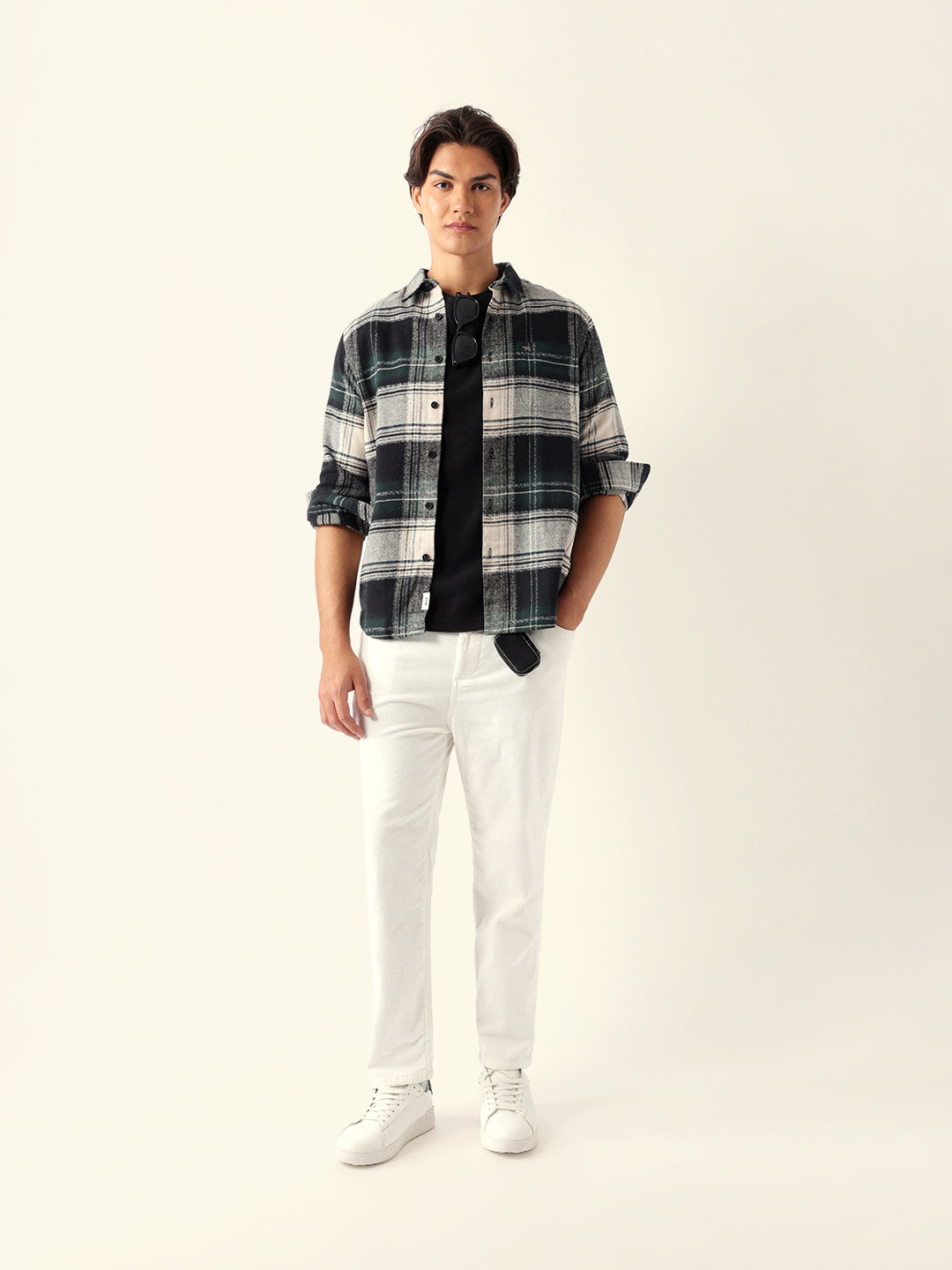 Multicolor Checked Flannel Regular Fit Casual Shirt