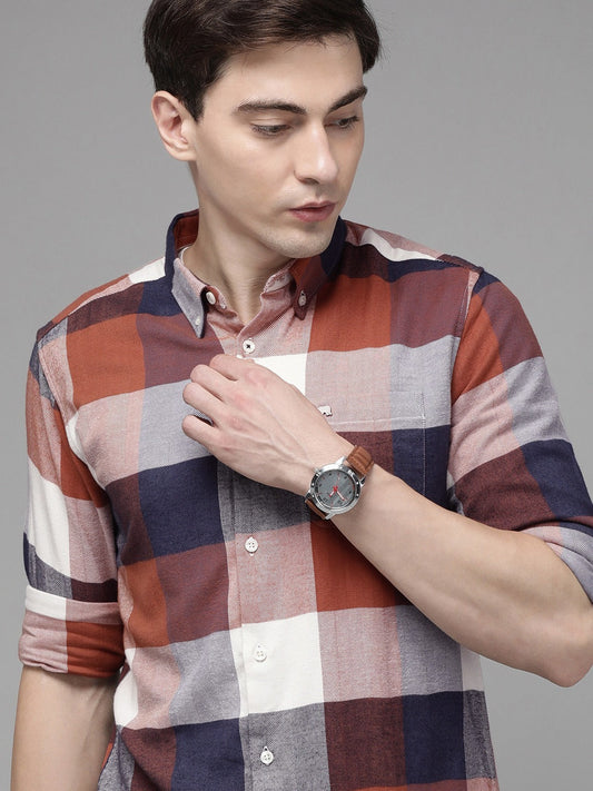 Men's Multi Checked Slim Fit Shirt