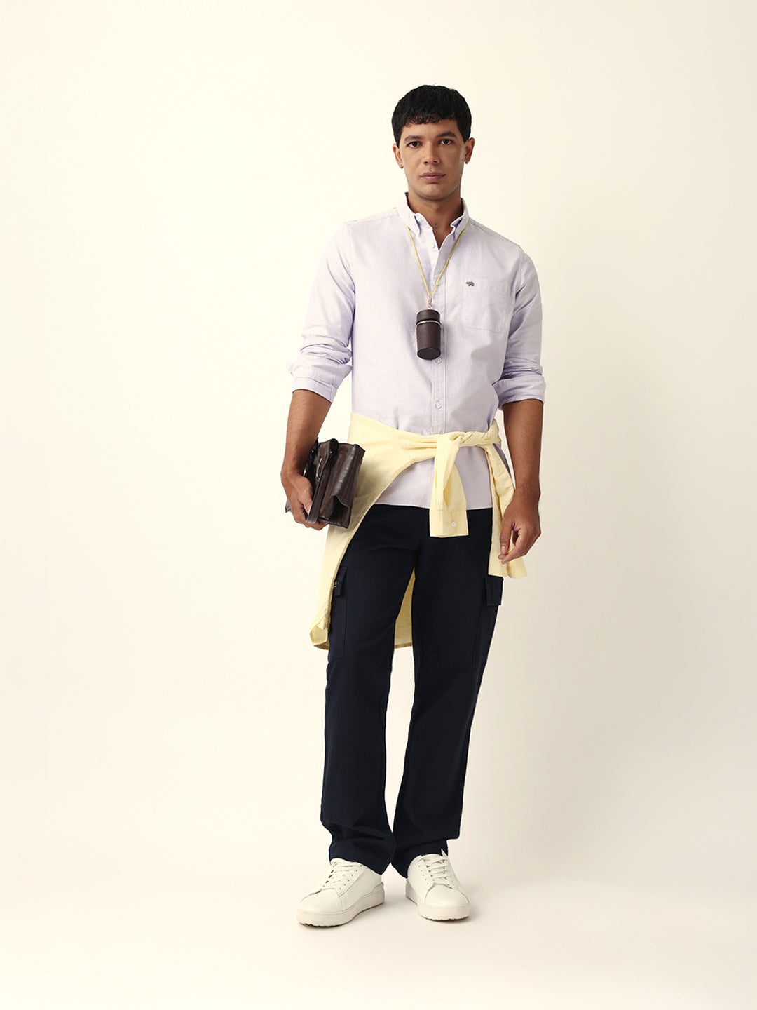 Purple Slim Fit Casual Solid Shirt