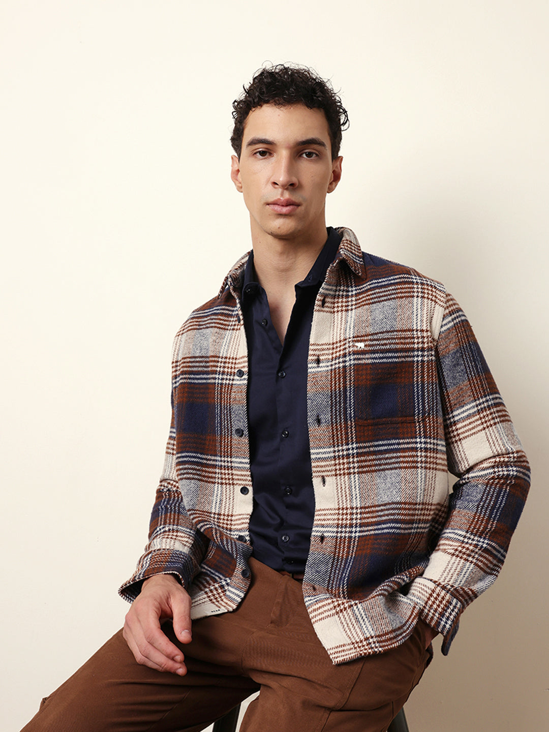 Multicolor Regular Fit Checked Flannel Casual Shirt