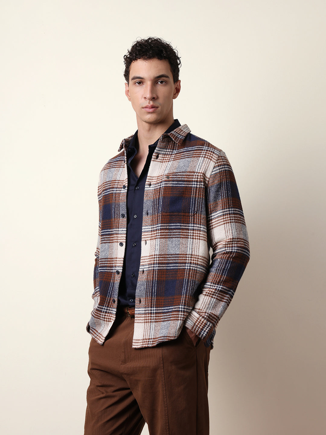 Multicolor Regular Fit Checked Flannel Casual Shirt