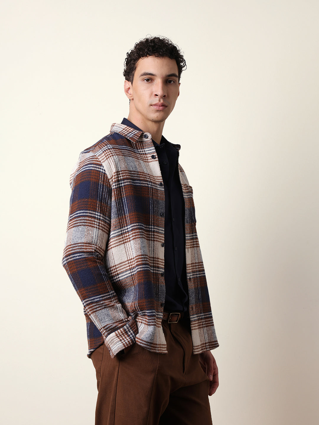Multicolor Regular Fit Checked Flannel Casual Shirt