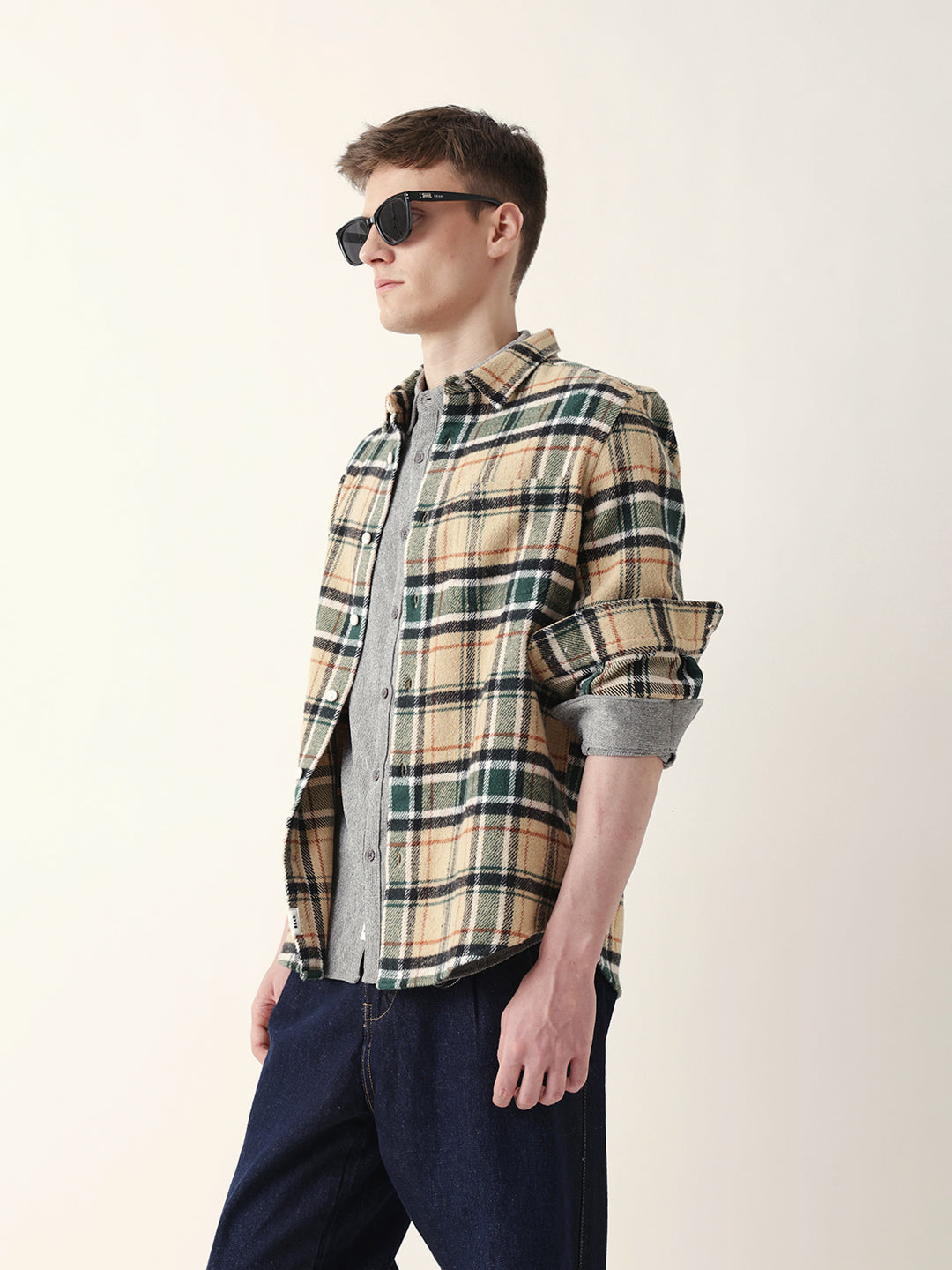 Multicolor Regular Fit Checked Flannel Casual Shirt