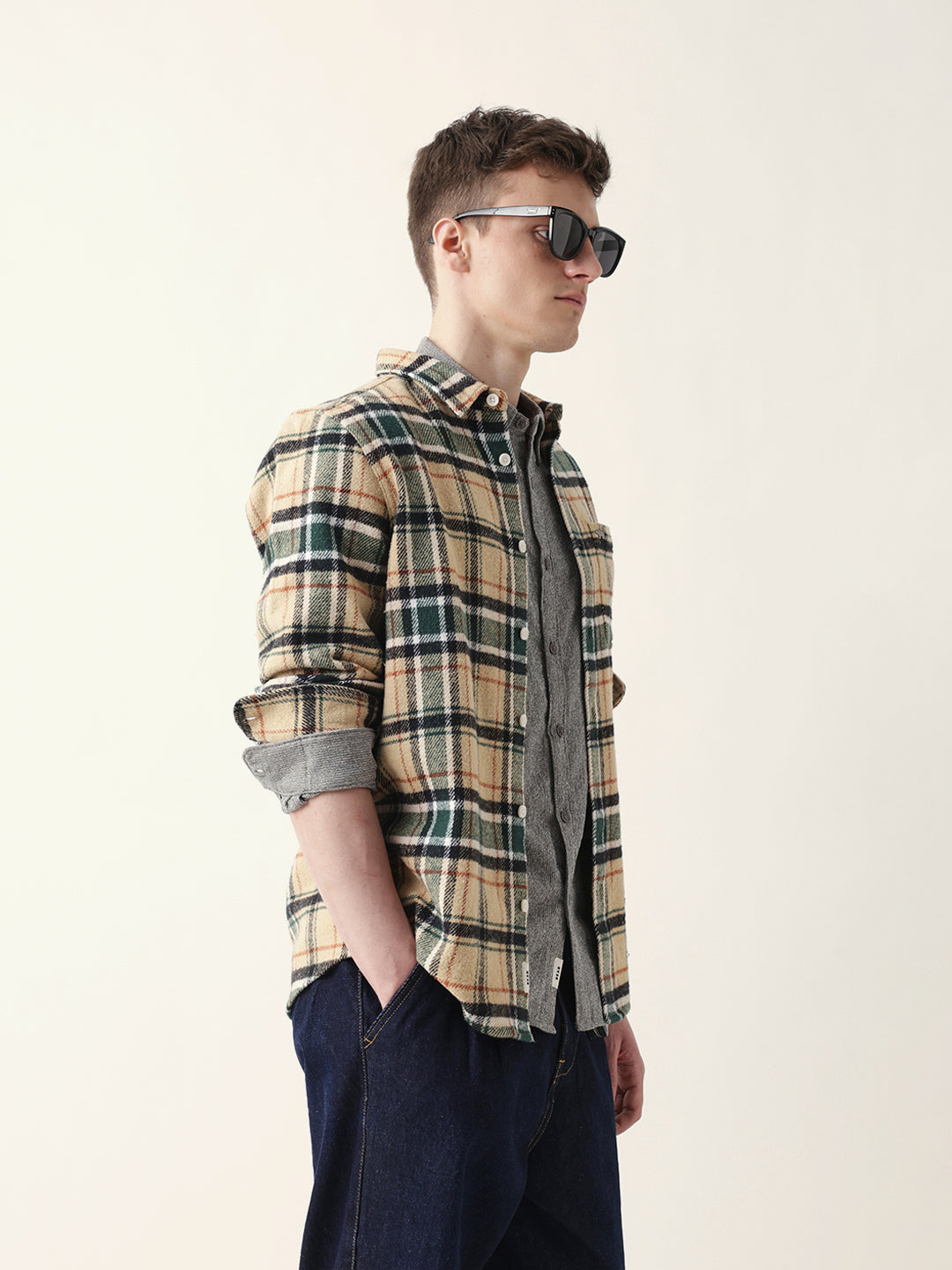 Multicolor Regular Fit Checked Flannel Casual Shirt