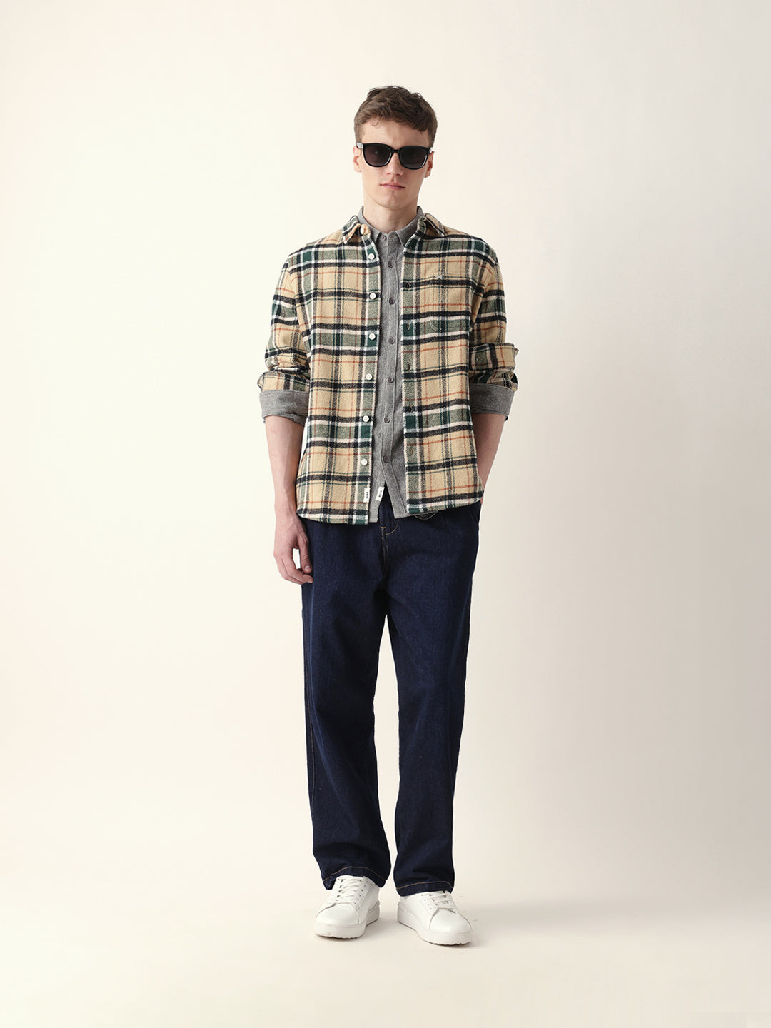 Multicolor Regular Fit Checked Flannel Casual Shirt