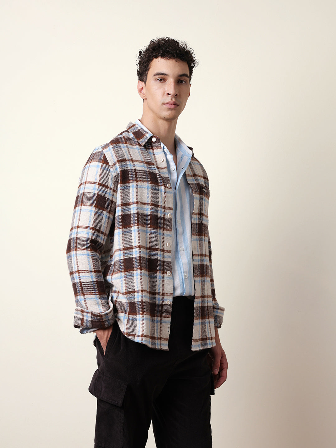 Multicolor Regular Fit Checked Flannel Casual Shirt