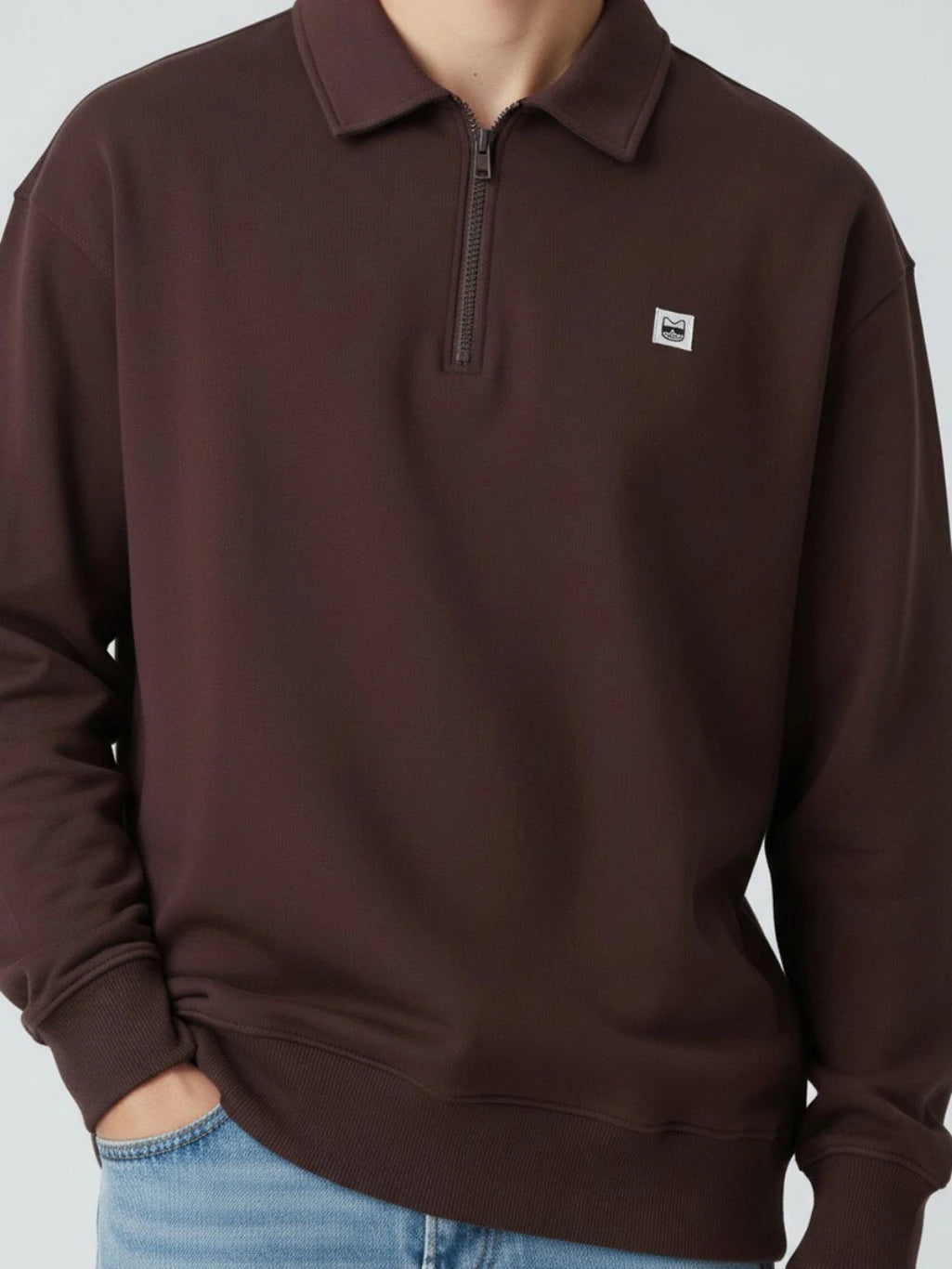 Men Full Sleeve Solid Sweatshirt