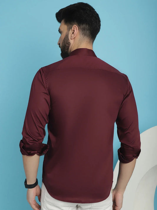 Men Regular Fit Color Casual Shirt
